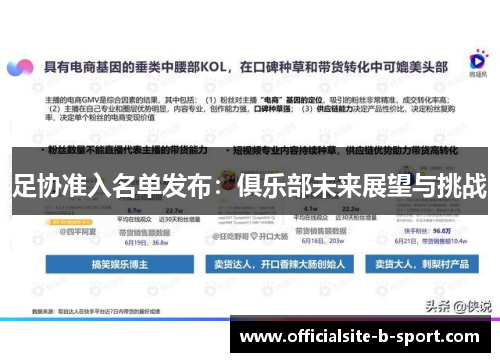 足协准入名单发布：俱乐部未来展望与挑战